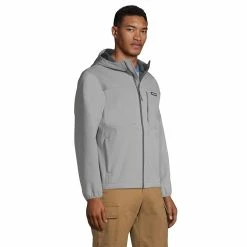 Big & Tall Lands' End Hooded Softshell Jacket -Mens Winter Outdoor Clothing Shop 5584466 ALT2