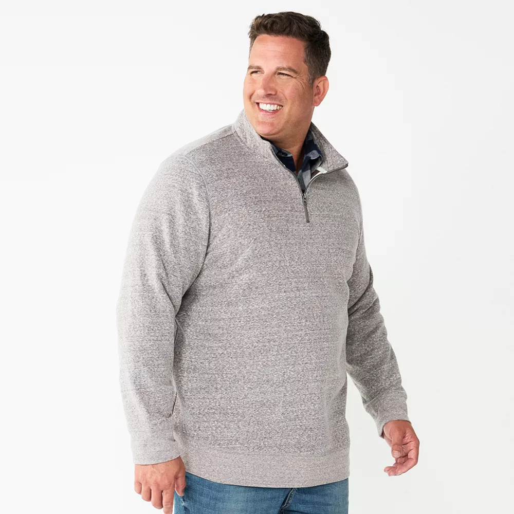 Big & Tall Sonoma Goods For Life® Quarter-Zip Fleece 5 Big & Tall Sonoma Goods For Life® Quarter-Zip Fleece - Image 3