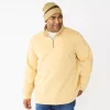 Big & Tall Sonoma Goods For Life® Quarter-Zip Fleece -Mens Winter Outdoor Clothing Shop 5591255 Gold
