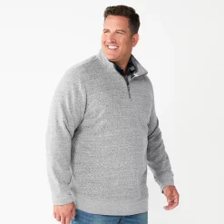 Big & Tall Sonoma Goods For Life® Quarter-Zip Fleece 15 Big & Tall Sonoma Goods For Life® Quarter-Zip Fleece -Mens Winter Outdoor Clothing Shop 5591255 Gray