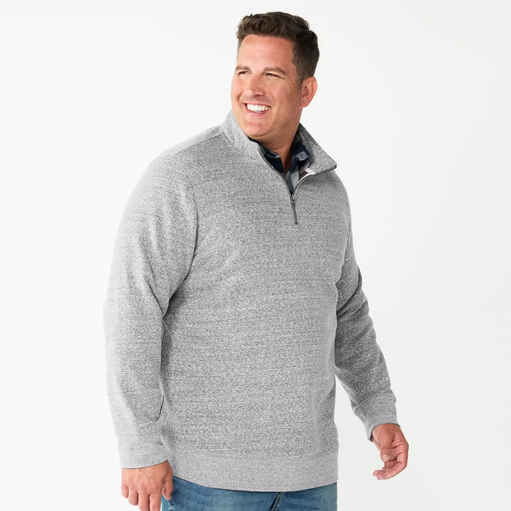 Big & Tall Sonoma Goods For Life® Quarter-Zip Fleece 6 Big & Tall Sonoma Goods For Life® Quarter-Zip Fleece - Image 4