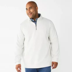 Big & Tall Sonoma Goods For Life® Quarter-Zip Fleece 18 Big & Tall Sonoma Goods For Life® Quarter-Zip Fleece -Mens Winter Outdoor Clothing Shop 5591255 Natural