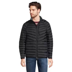 Men's Lands' End Packable Puffer Jacket -Mens Winter Outdoor Clothing Shop 5619802 Black