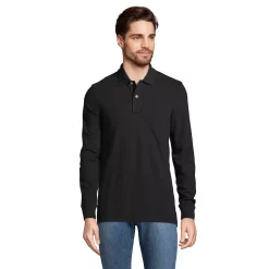 Big & Tall Lands' End Comfort-First Mesh Polo -Mens Winter Outdoor Clothing Shop 5643372 Black