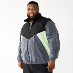Big & Tall Tek Gear® Warm-Up Jacket -Mens Winter Outdoor Clothing Shop 5669563 Mint Grey Black