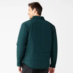 Men's Apt. 9® Quilted Puffer Shirt Jacket -Mens Winter Outdoor Clothing Shop 5670829 ALT