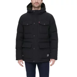 Men's Levi's® Four Pocket Hooded Parka -Mens Winter Outdoor Clothing Shop 5697512 ALT2