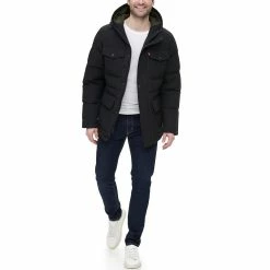 Men's Levi's® Four Pocket Hooded Parka -Mens Winter Outdoor Clothing Shop 5697512 ALT5