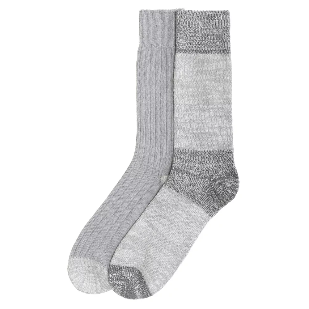 Men's ClimateSmart by Cuddl Duds 2-Pack Colorblock Crew Socks 5 Men's ClimateSmart by Cuddl Duds 2-Pack Colorblock Crew Socks - Image 3