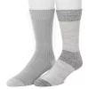 Men's ClimateSmart by Cuddl Duds 2-Pack Colorblock Crew Socks 1 Men's ClimateSmart by Cuddl Duds 2-Pack Colorblock Crew Socks -Mens Winter Outdoor Clothing Shop 5735096 Grey