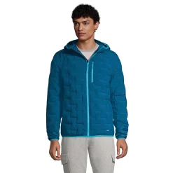 Men's Lands' End Insulated Double Weave Down Jacket