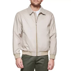 Men's Dockers Micro-Twill Golf Bomber Jacket -Mens Winter Outdoor Clothing Shop 5776806 Beig Khaki