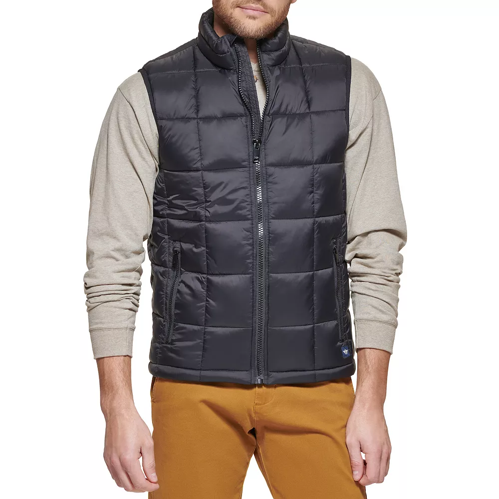 Men's Dockers Box Quilted Vest 3 Men's Dockers Box Quilted Vest