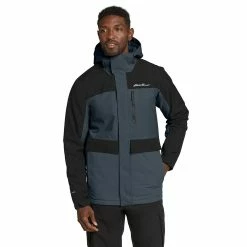 Men's Eddie Bauer Funski Insulated Jacket -Mens Winter Outdoor Clothing Shop 5860371 Black