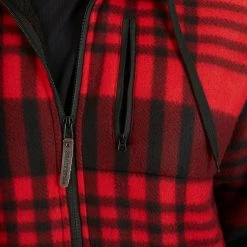 Men's Smith's Workwear Butter-Sherpa Lined Plaid Hooded Jacket -Mens Winter Outdoor Clothing Shop 5869374 ALT5