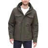 Men's Dockers Hooded Softshell Sherpa Lined Jacket -Mens Winter Outdoor Clothing Shop 5926042 Olive