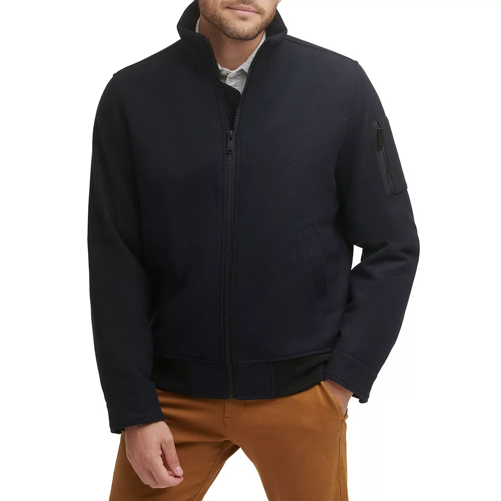 Men's Dockers Wool Blend Bomber Jacket 4 Men's Dockers Wool Blend Bomber Jacket - Image 2