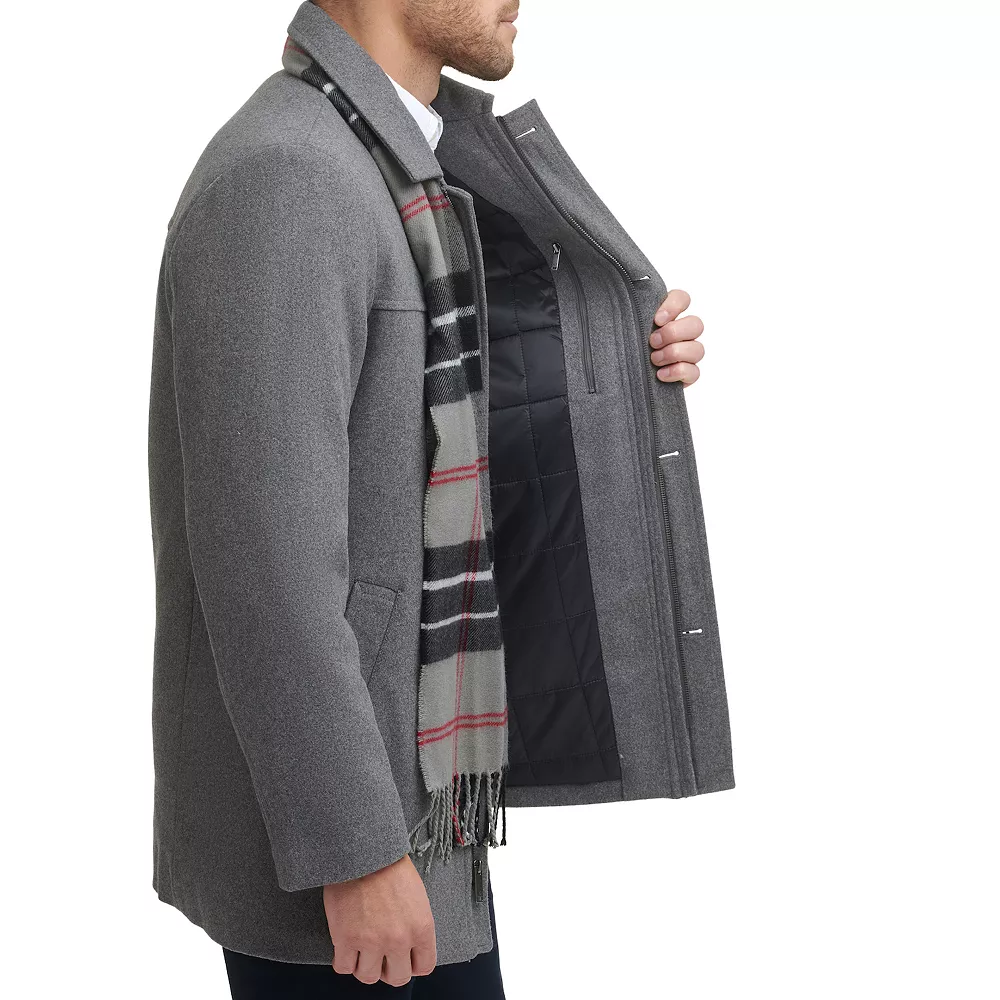 Men's Dockers Wool Blend Coat with Scarf 9 Men's Dockers Wool Blend Coat with Scarf - Image 7