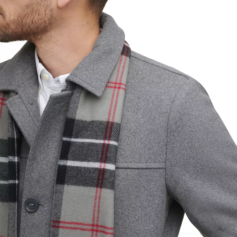 Men's Dockers Wool Blend Coat with Scarf 10 Men's Dockers Wool Blend Coat with Scarf - Image 8
