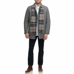 Men's Dockers Wool Blend Coat with Scarf 19 Men's Dockers Wool Blend Coat with Scarf -Mens Winter Outdoor Clothing Shop 5926045 ALT4