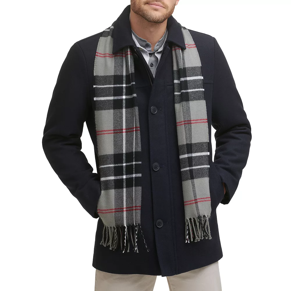 Men's Dockers Wool Blend Coat with Scarf 7 Men's Dockers Wool Blend Coat with Scarf - Image 5