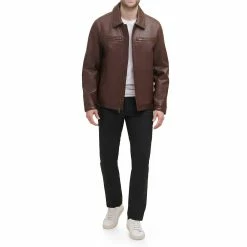 Men's Dockers Faux Leather Jacket -Mens Winter Outdoor Clothing Shop 5926046 ALT4