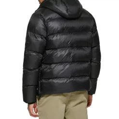Men's Dockers Hooded Puffer Jacket -Mens Winter Outdoor Clothing Shop 5926050 ALT