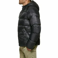 Men's Dockers Hooded Puffer Jacket -Mens Winter Outdoor Clothing Shop 5926050 ALT4