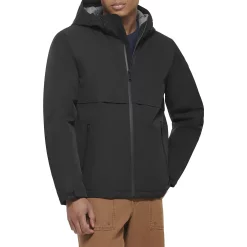 Men's Dockers Flex Hooded Jacket -Mens Winter Outdoor Clothing Shop 5926053 Black