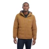Men's London Fog Flex Stretch Hooded Puffer Coat -Mens Winter Outdoor Clothing Shop 5935033 Brown
