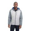 Men's London Fog Hybrid Hooded Packable Jacket -Mens Winter Outdoor Clothing Shop 5935034 Ice Gray