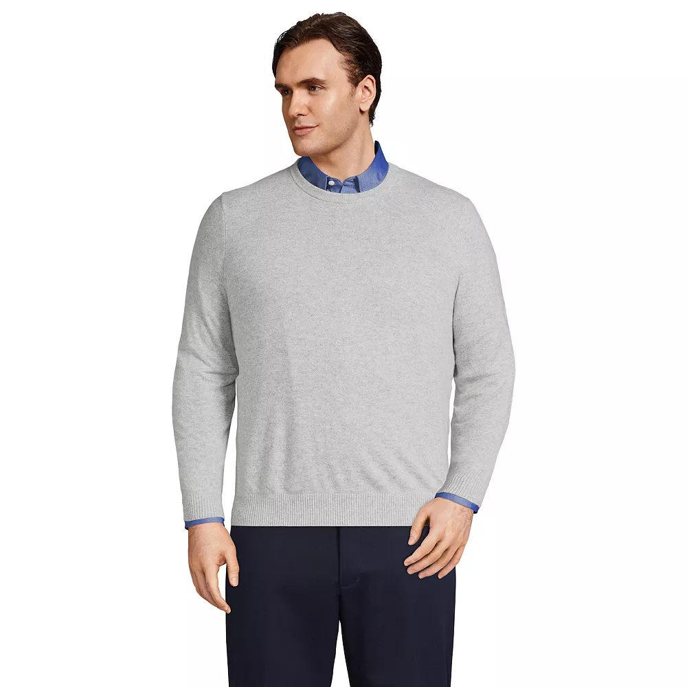 Big & Tall Lands' End Fine Gauge Cashmere Sweater 4 Big & Tall Lands' End Fine Gauge Cashmere Sweater - Image 2