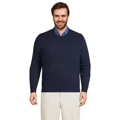 Big & Tall Lands' End Fine Gauge Cashmere Sweater 8 Big & Tall Lands' End Fine Gauge Cashmere Sweater -Mens Winter Outdoor Clothing Shop 5946532 Radiant Navy