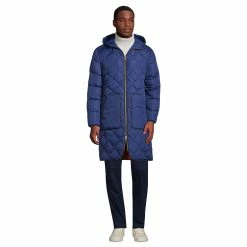 Men's Lands' End Insulated Quilted Primaloft ThermoPlume Coat