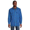 Big & Tall Lands' End Flannel Sherpa-Lined Shirt Jacket 2 Big & Tall Lands' End Flannel Sherpa-Lined Shirt Jacket -Mens Winter Outdoor Clothing Shop 5989682 Cobalt Field Check