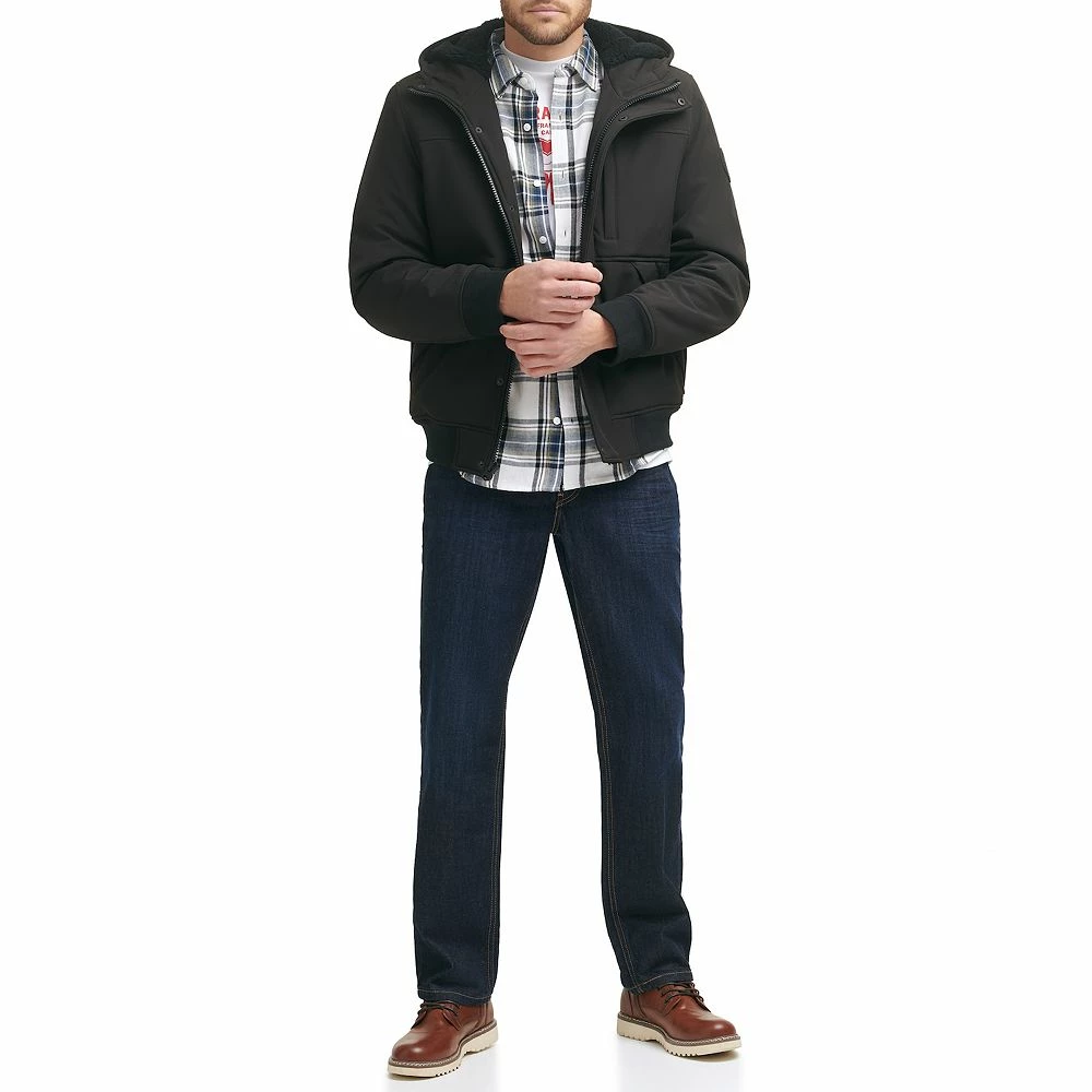 Men's Levi's® Mixed Media Hooded Bomber Jacket 10 Men's Levi's® Mixed Media Hooded Bomber Jacket - Image 8