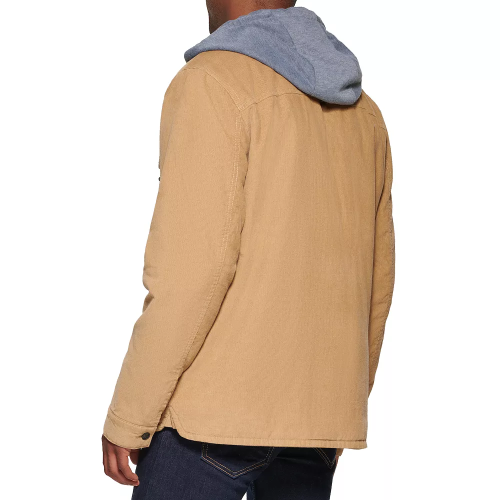 Men's Levi's® Corduroy Sherpa-Lined Hooded Shacket 6 Men's Levi's® Corduroy Sherpa-Lined Hooded Shacket - Image 4