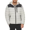 Men's Levi's® Hooded Puffer Jacket -Mens Winter Outdoor Clothing Shop 6033055 White
