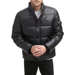 Men's Levi's® Faux-Leather Fashion Puffer Jacket