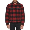 Men's Levi's® Sherpa Trucker Jacket 1 Men's Levi's® Sherpa Trucker Jacket -Mens Winter Outdoor Clothing Shop 6033064 Red Black